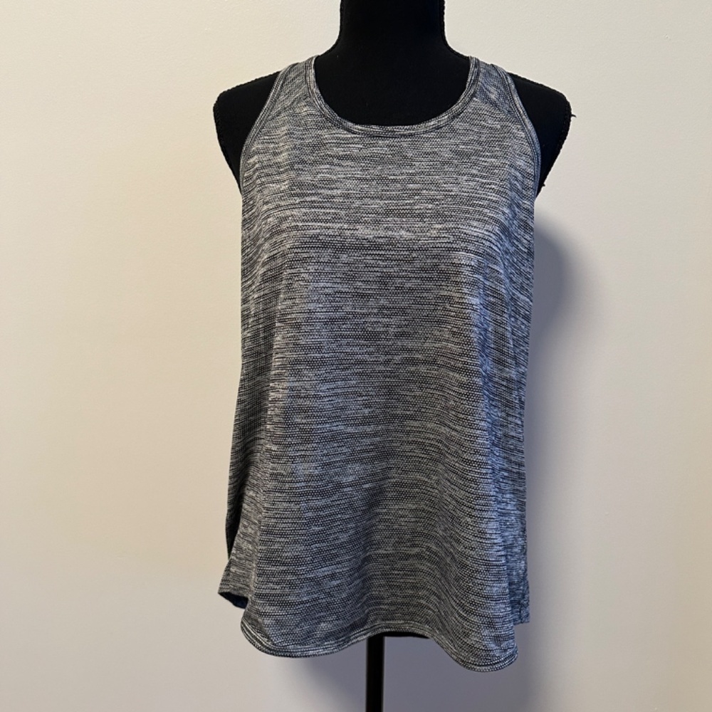 *DANSKIN NOW* Heather Gray Activewear Tank Top Size Medium (8-10)